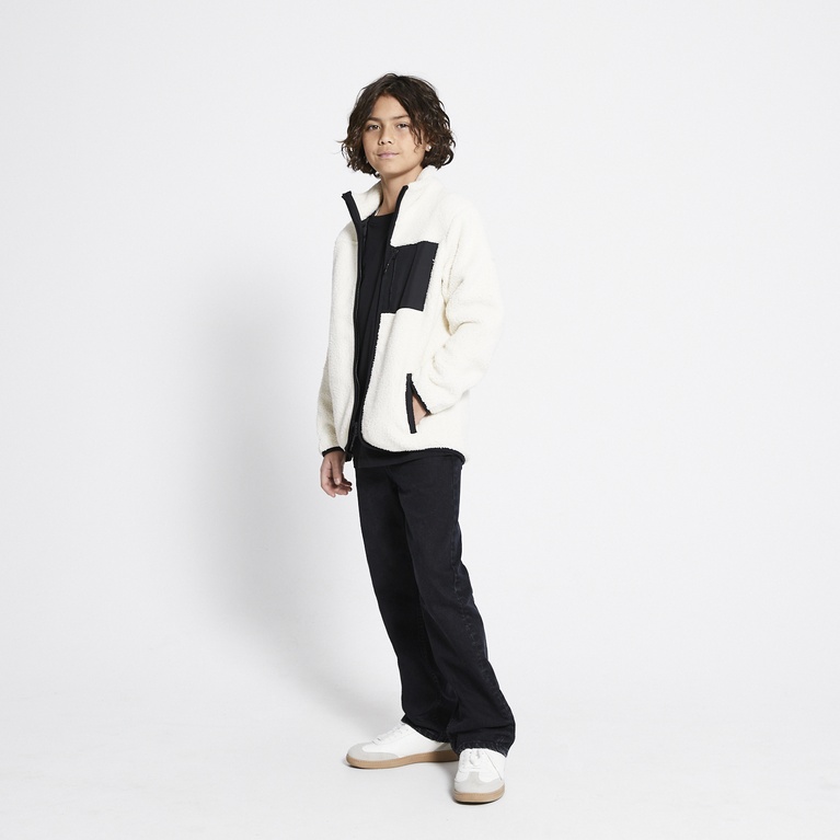Pile jacket "Edor Star" Off white